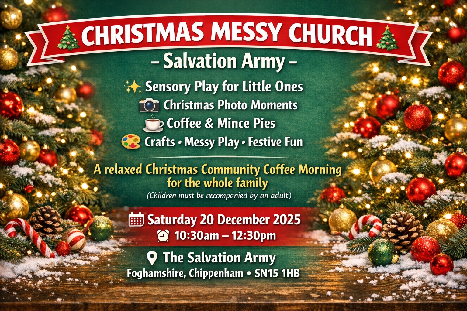 Christmas Messy Church at Salvation Army