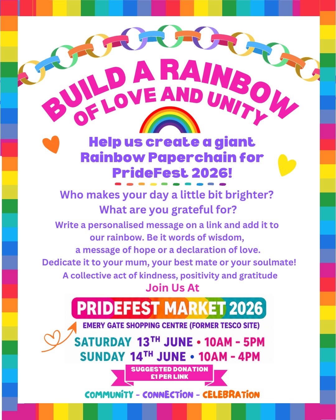 Build a Rainbow of love & unity